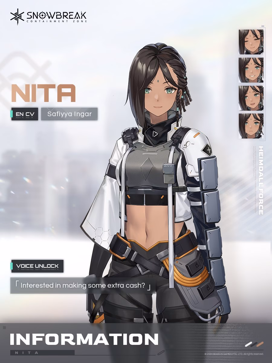 Who is Nita in snowbreak Containment Zone?
