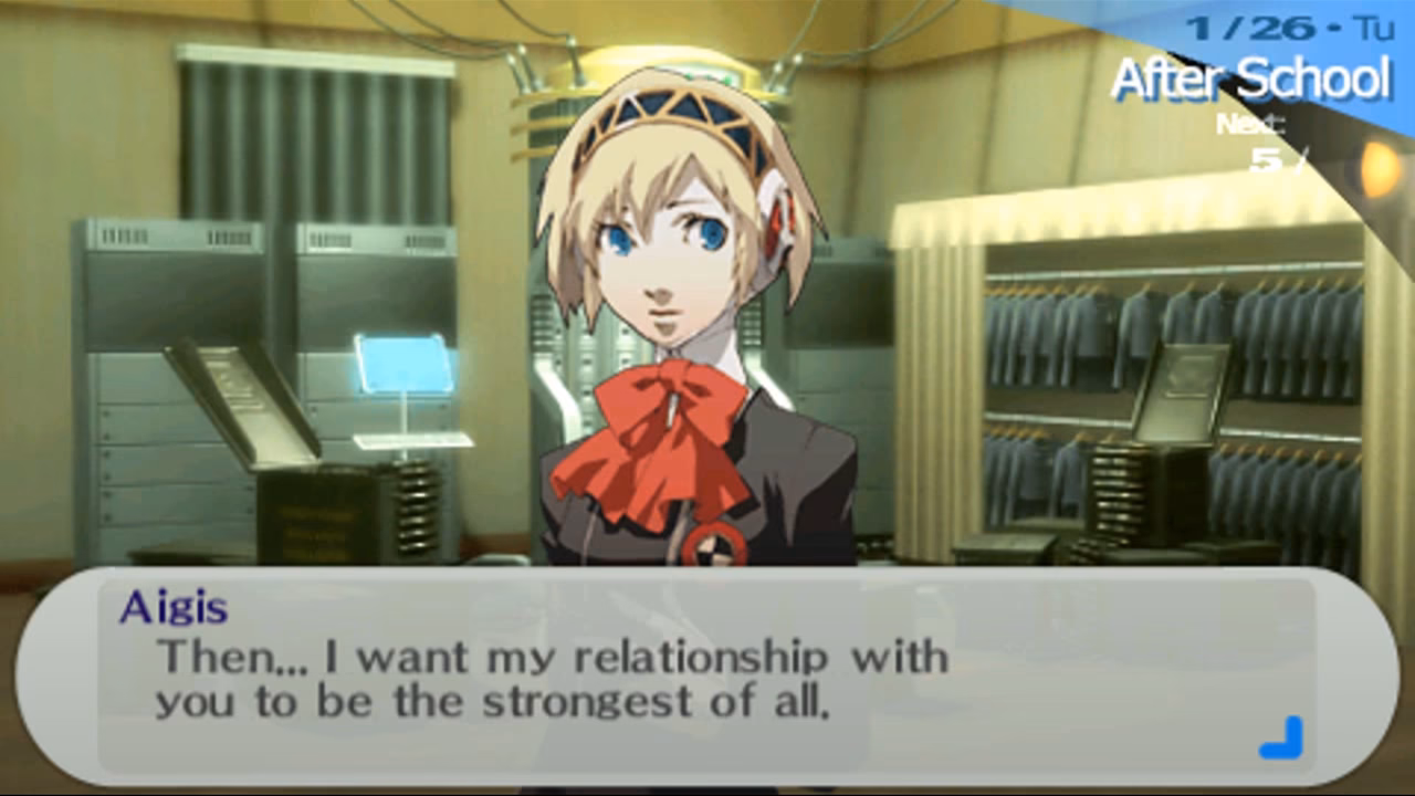 Is Aigis a social link in Persona 3 reload?