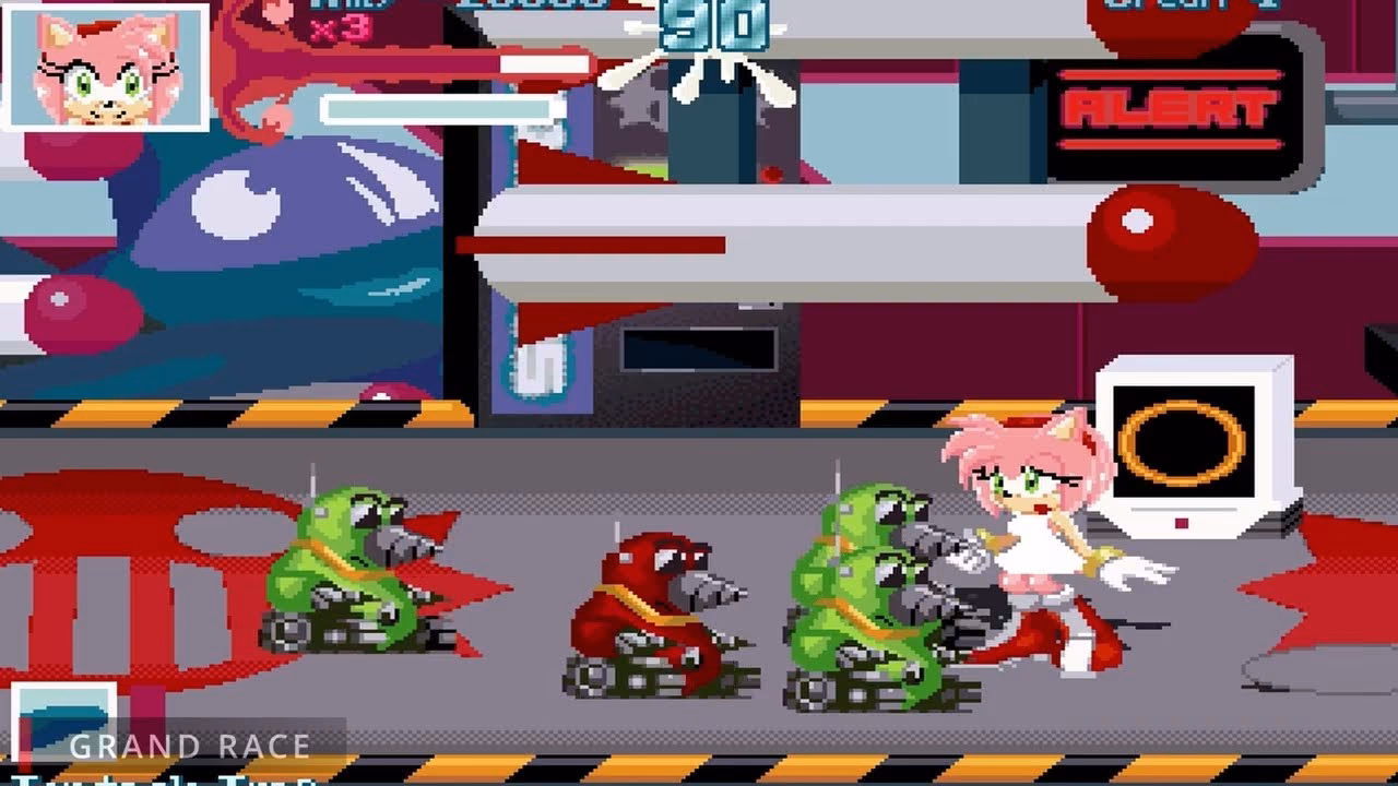 Is there a 100% x Sonic save file for Sonic Robo Blast 2?