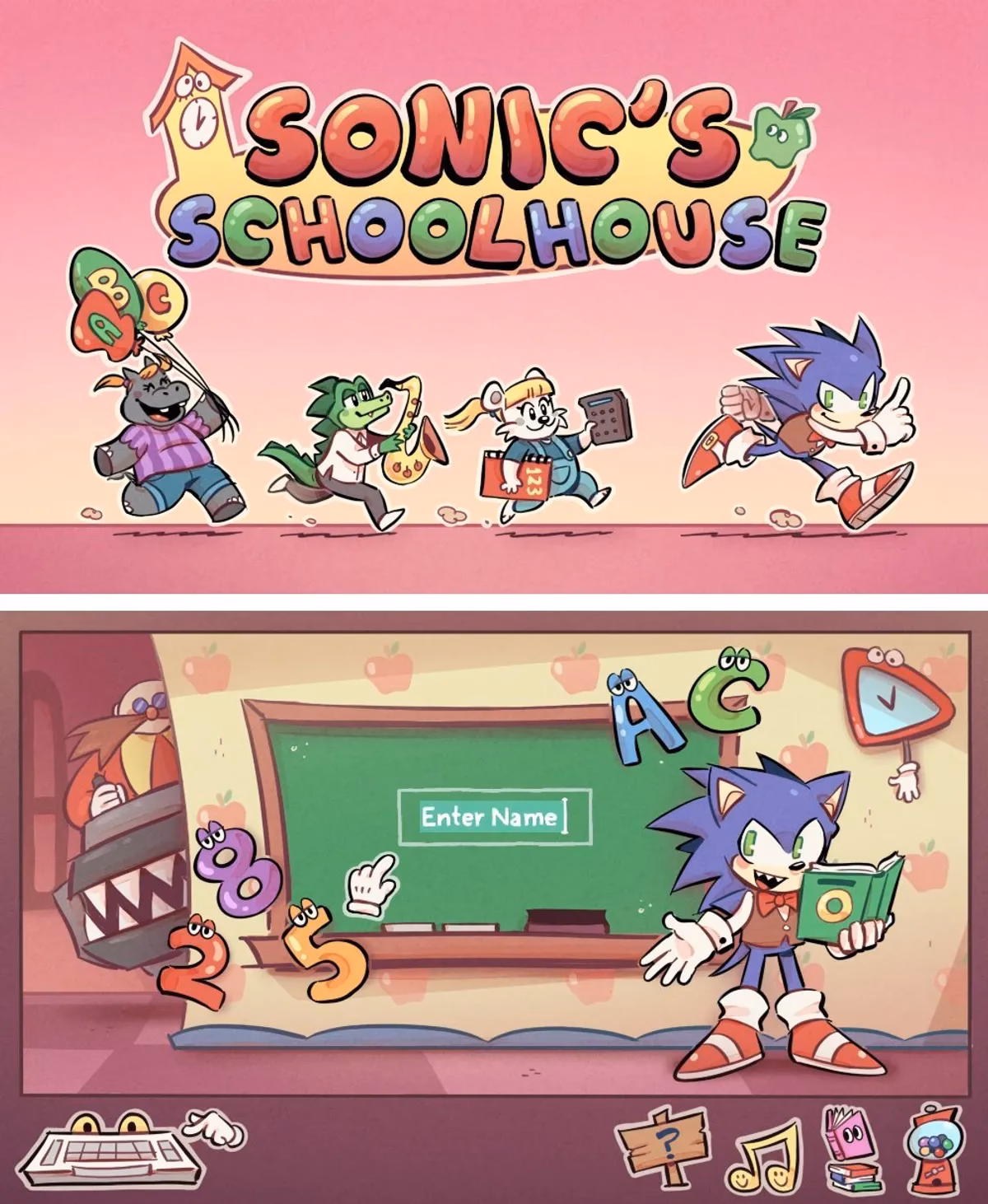 Is Sonic's schoolhouse available on multiple platforms?