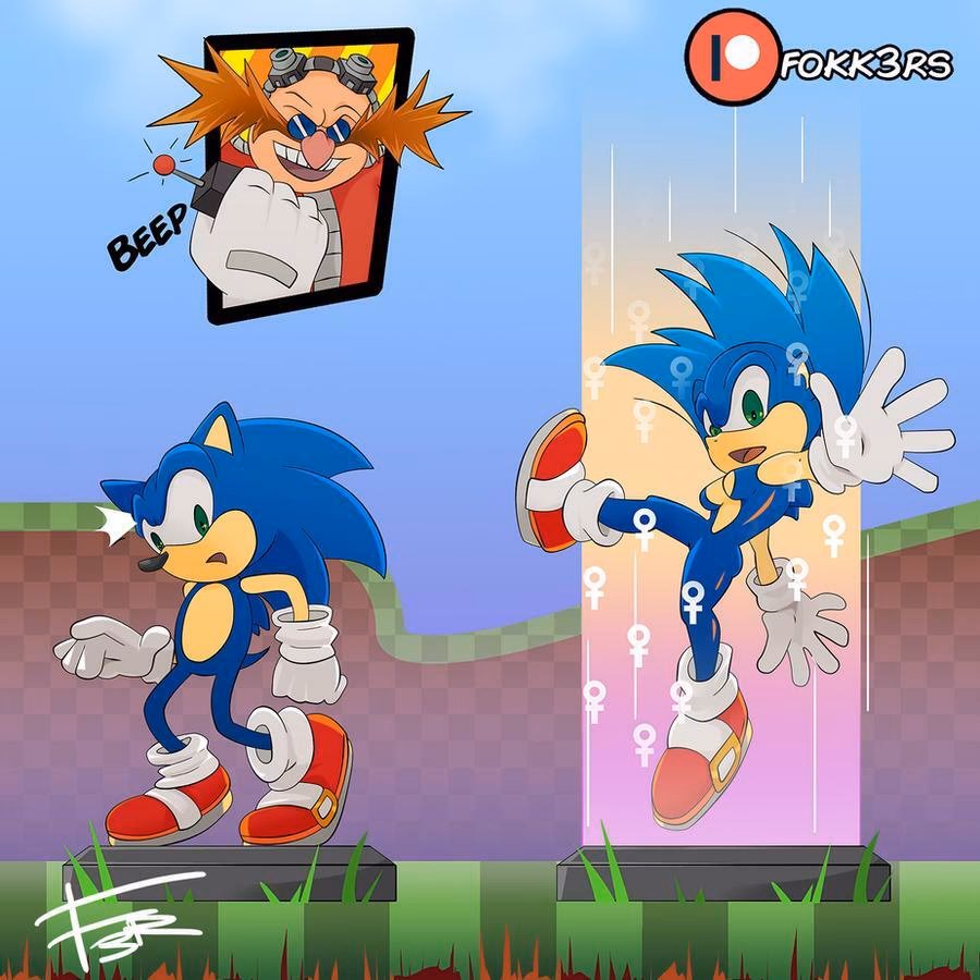 How do you become a twin of a sonic character?