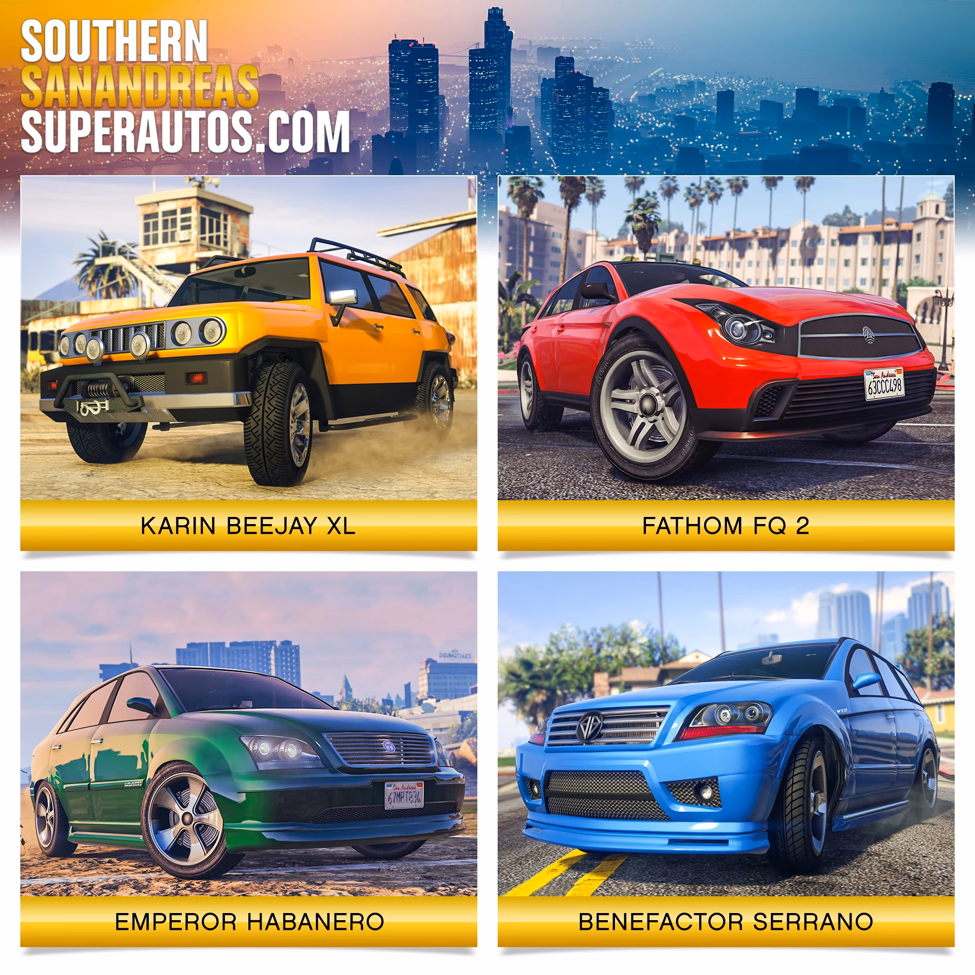 What is southern San Andreas super autos?