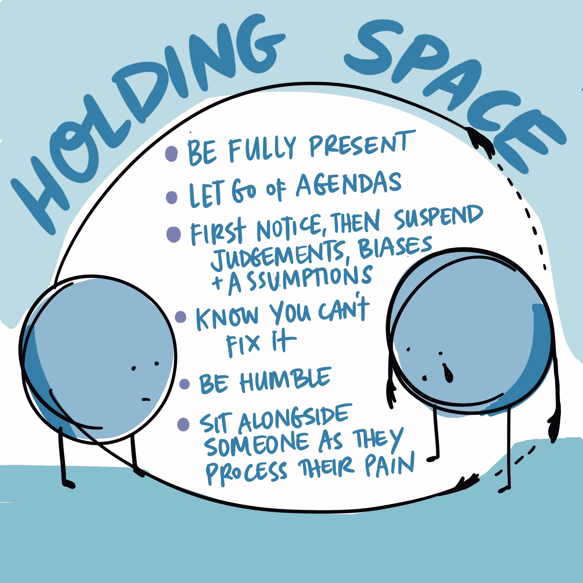 What are the benefits of holding space?