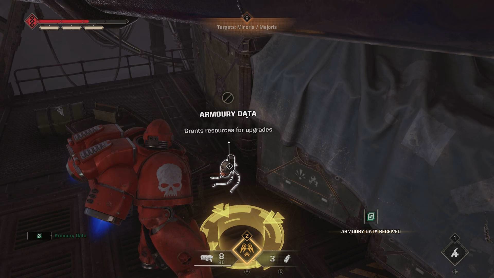 How do you get armor data in Warhammer 40k Space Marine 2?