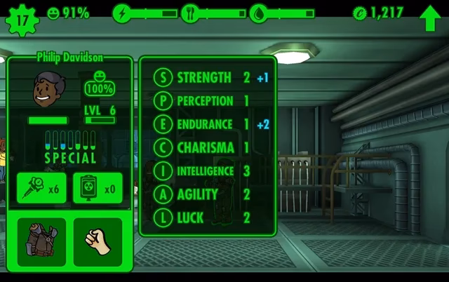 ¿Cómo funciona el Special en Fallout Shelter?