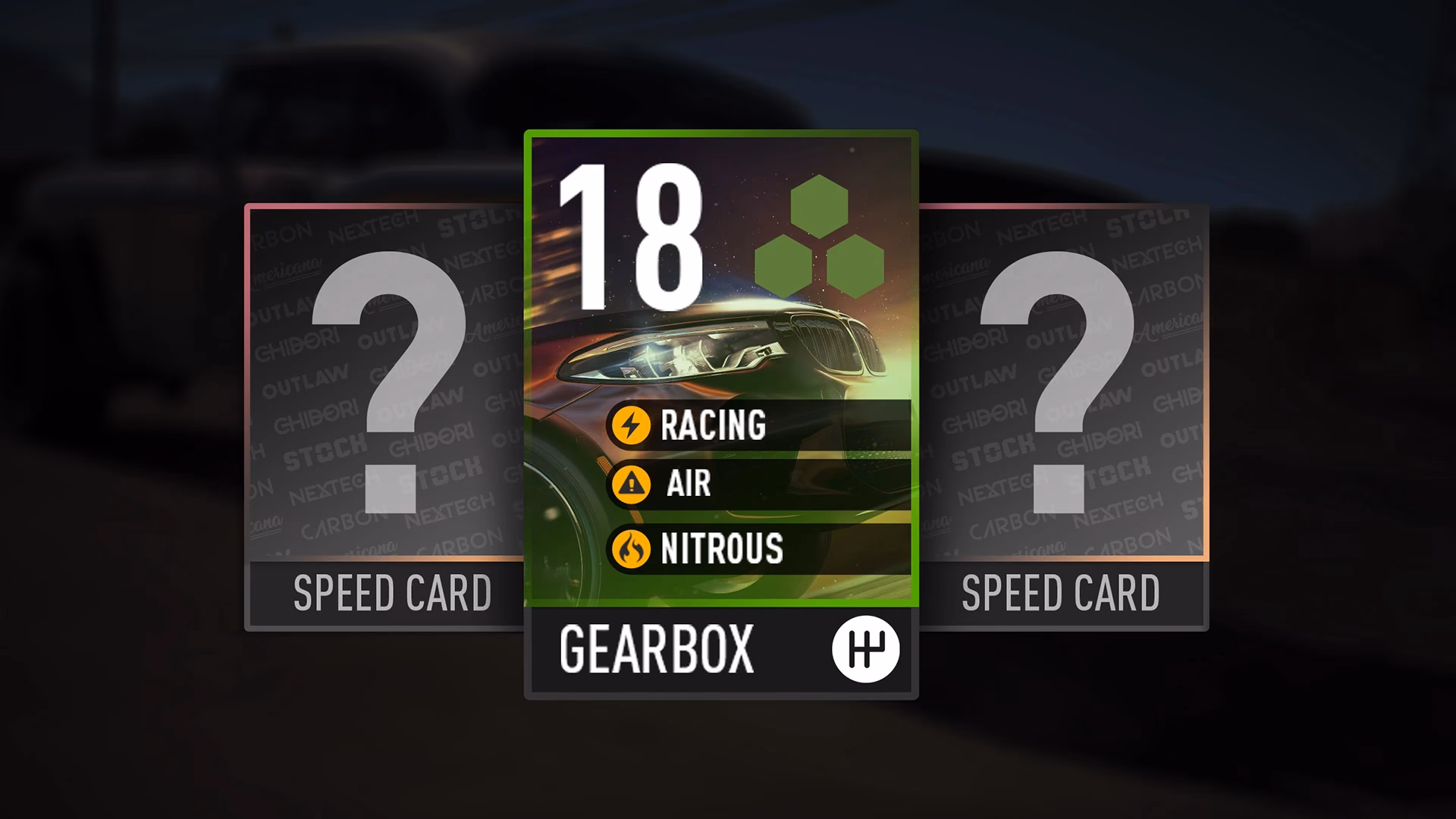 What is a speed card in need for speed?
