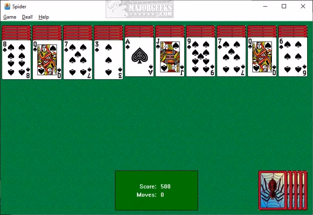 What is Spider Solitaire Windows XP?