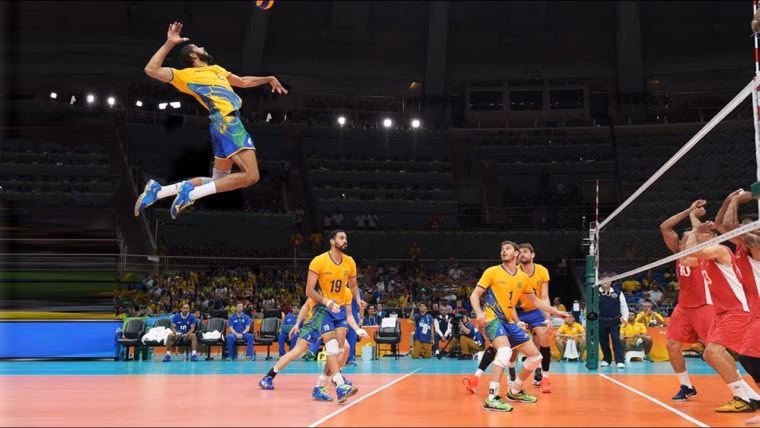 What is the speed of a volleyball spike?