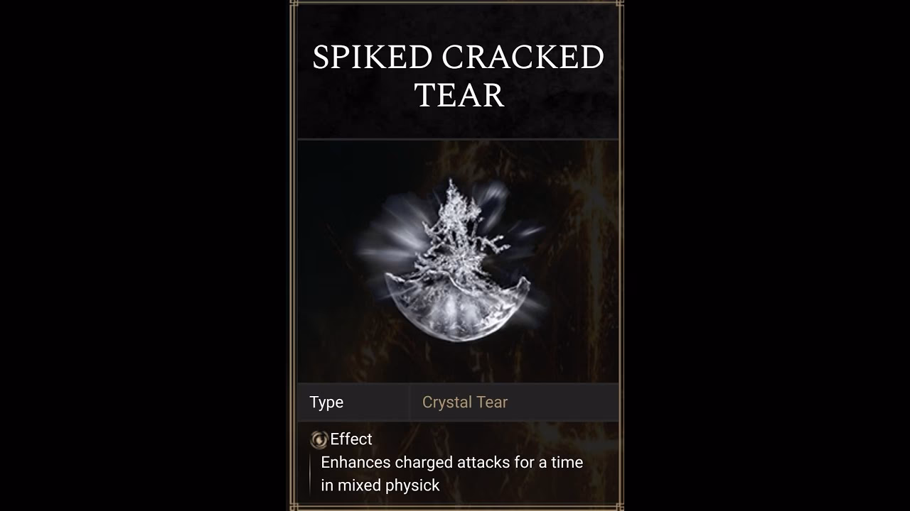What is spiked cracked tear?