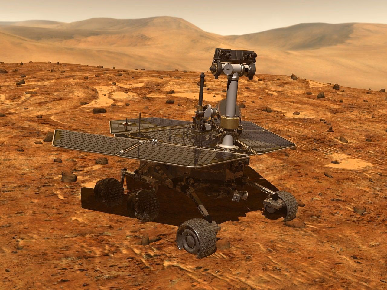 What did Spirit see on Mars?