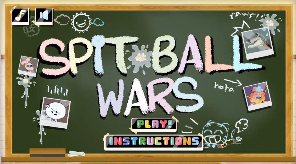 Why does Gumball spit a paper ball?