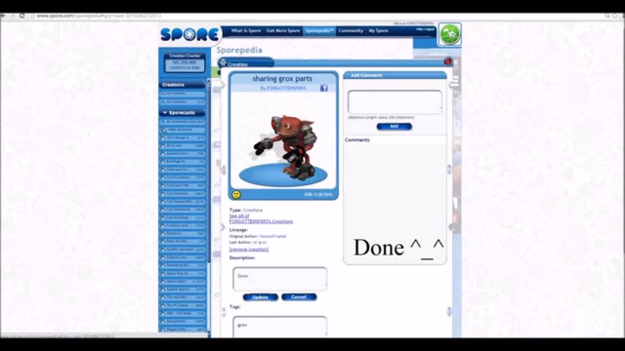 What mods do you use for spore?