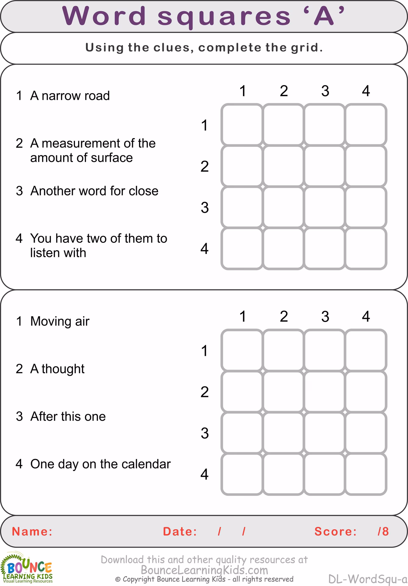 What is square word game?