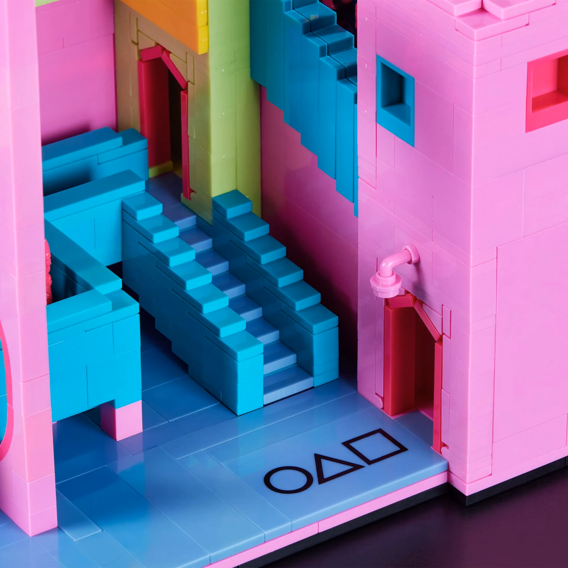 Does squid game have a staircase?