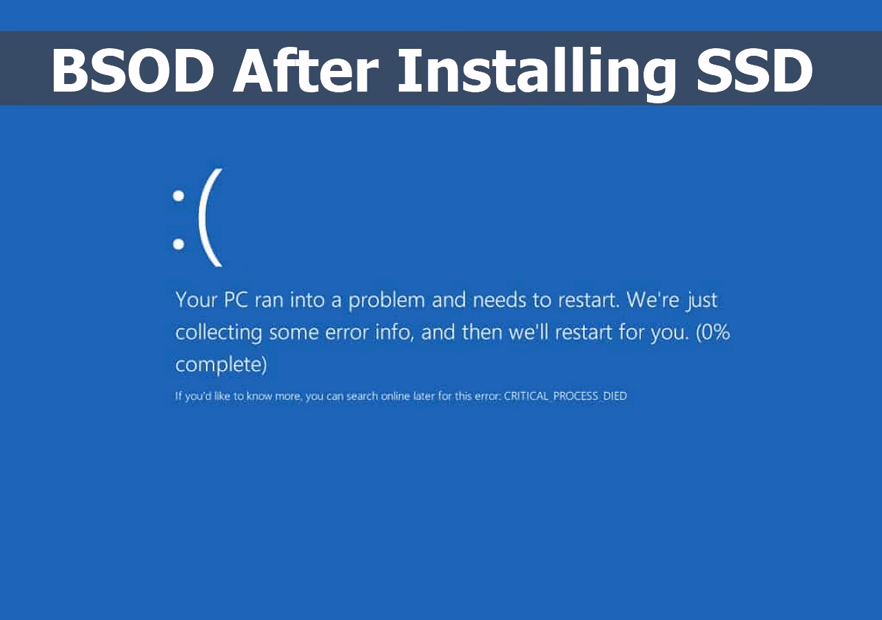 Can an SSD cause a blue screen?