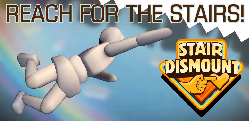Can I dismount a stair in a 3D computer simulation?