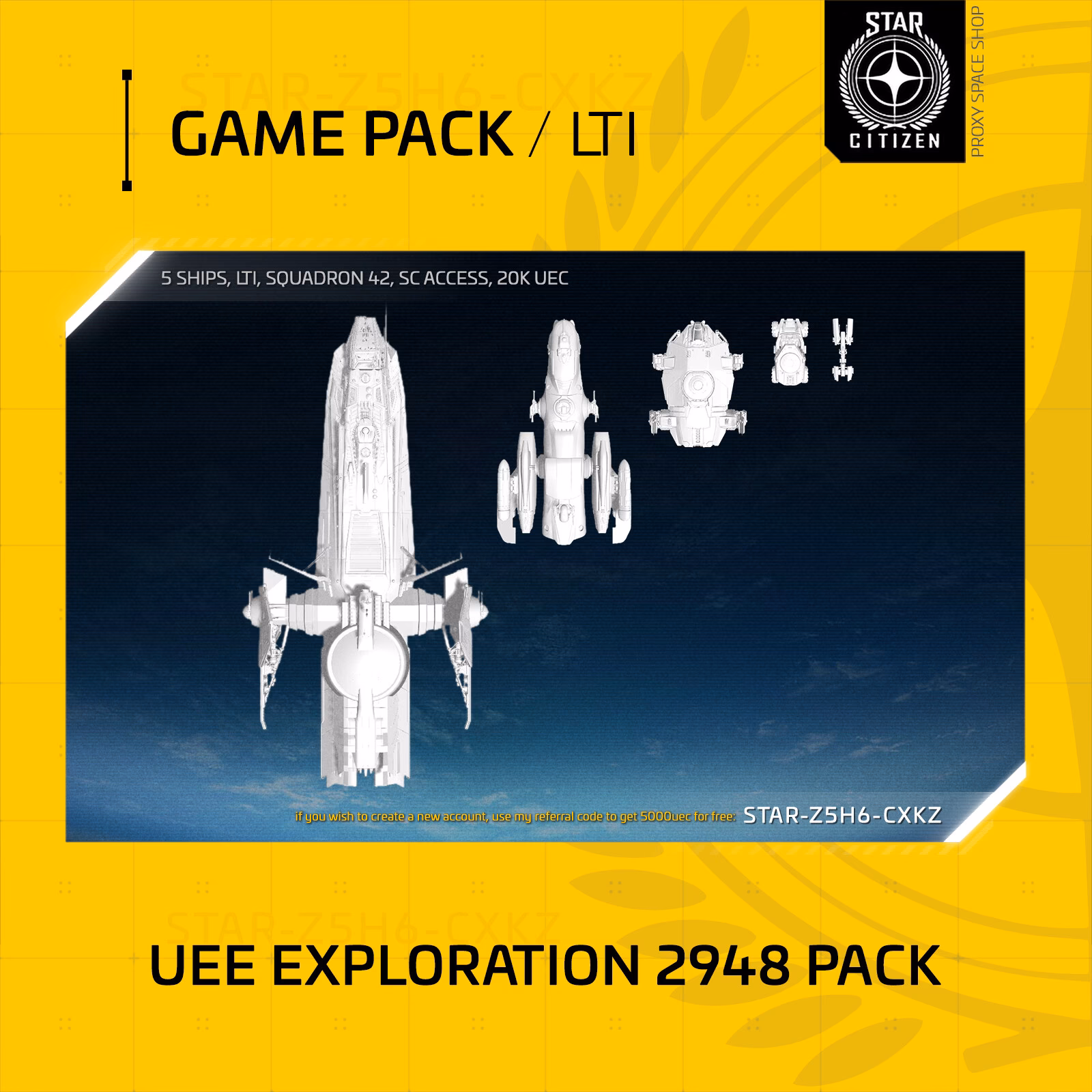 What is included in a Star Citizen package?