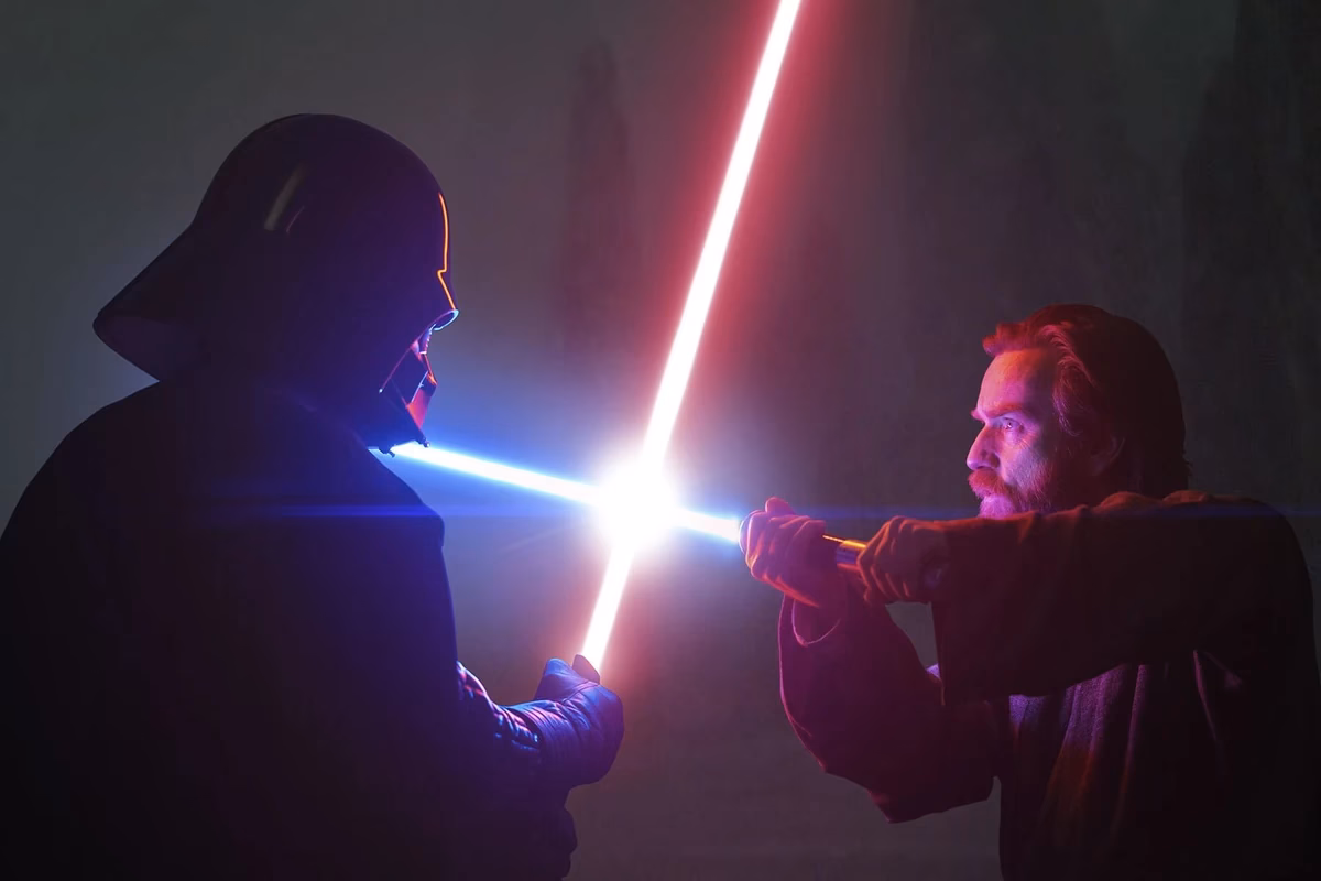 Does Vader square off against Obi-Wan Kenobi?