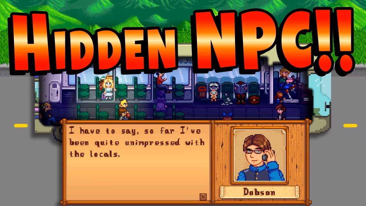 Where is the bus stop in Stardew Valley?