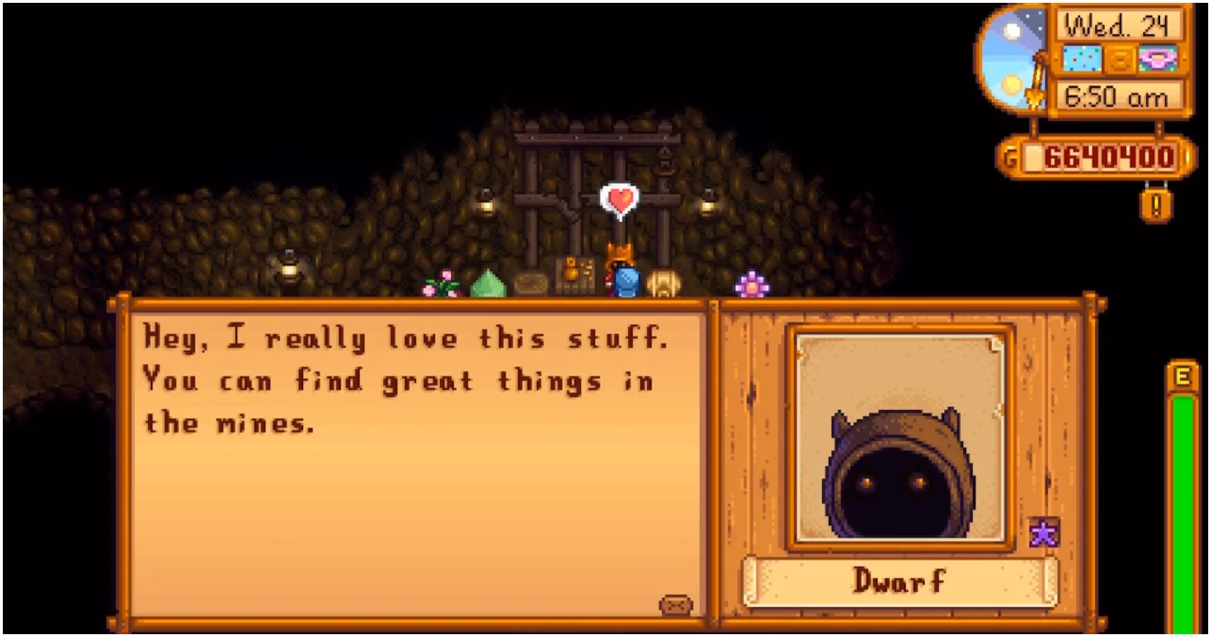 What is dwarf's best gift In Stardew Valley?