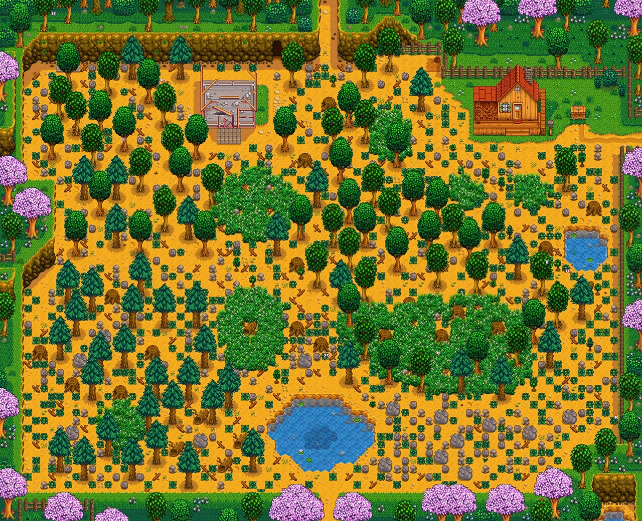 How do I choose a farm in Stardew Valley?
