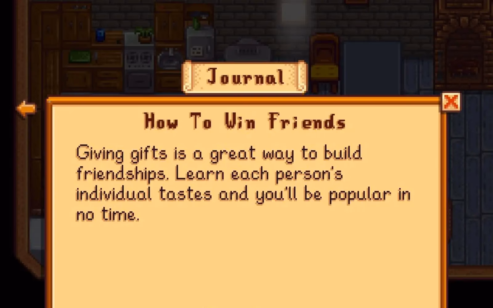 How do you make friends in Stardew Valley?