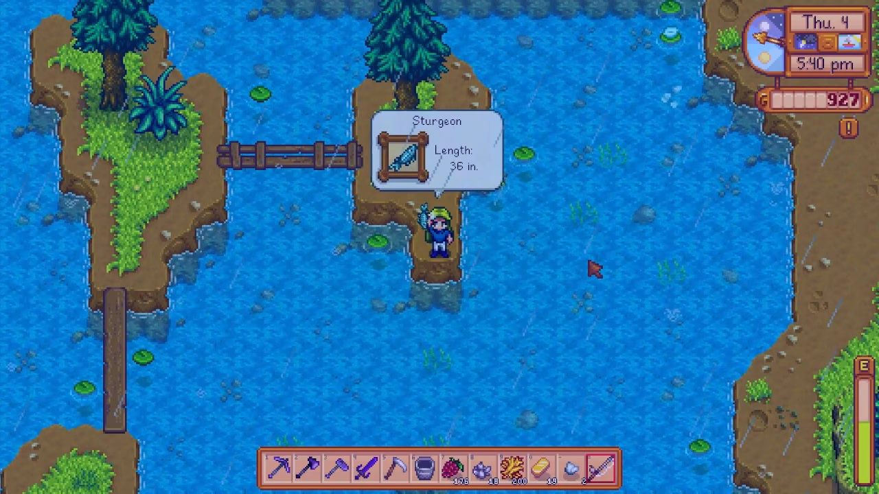 When do sturgeon spawn in Stardew Valley?