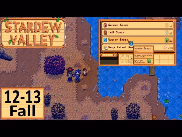 Can you sell winter seeds in Stardew Valley?