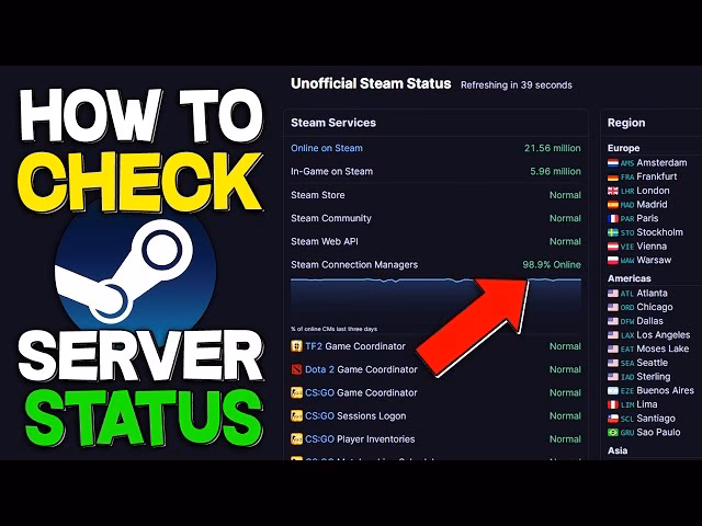 How do I monitor steam status?