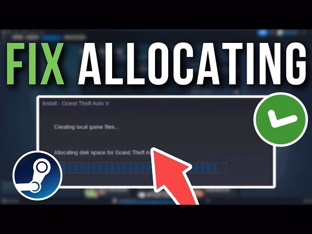 Why is my Steam game stuck on the allocation disk space screen?