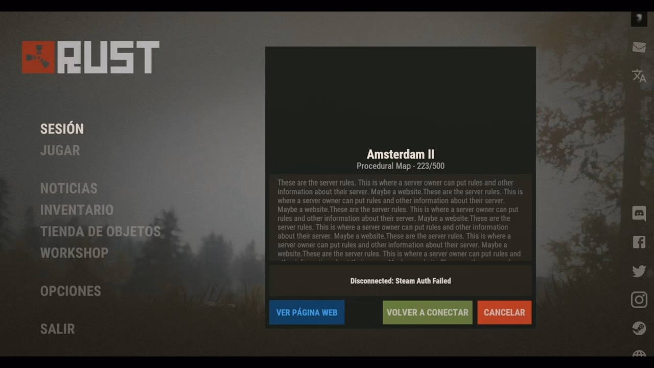 How to fix steam Auth timeout error in rust?