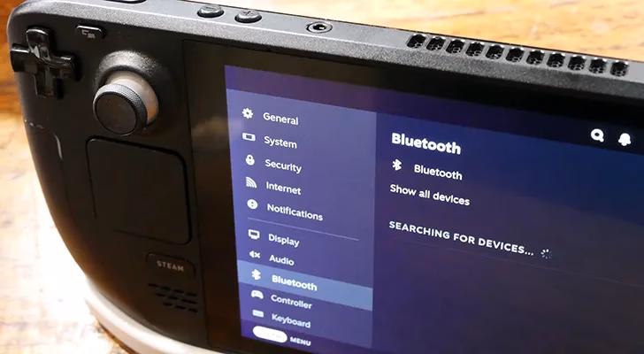 How do I enable Bluetooth on Steam VR?