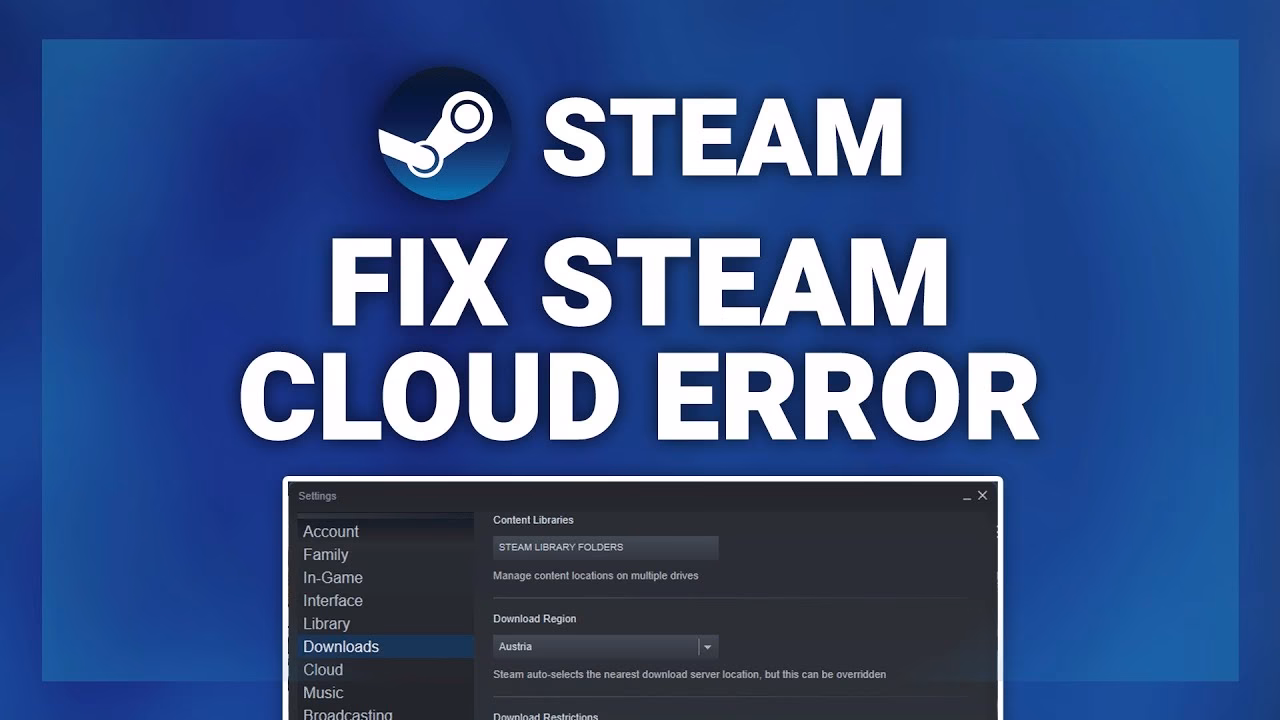 ¿Qué es el error de sincronización de Steam Cloud?