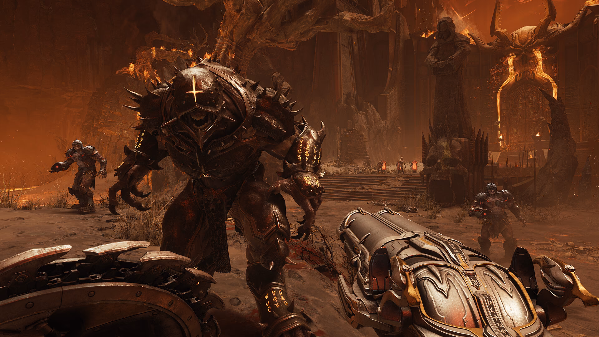 ¿Qué hace el dragón biomecánico en Doom: The Dark Ages?