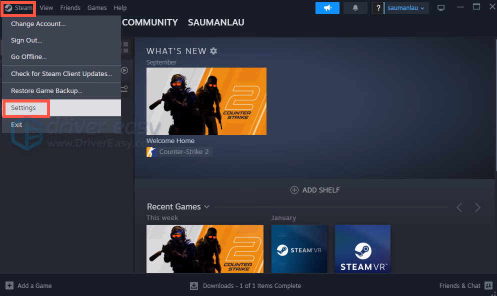 How do I speed up steam downloads?