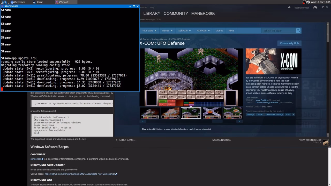 How do I install a game server from steamcmd?