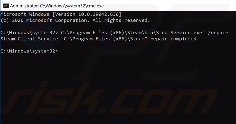 How do I fix a broken steam server?