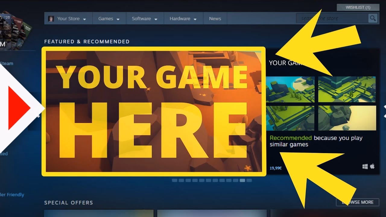 How do developers sell games on Steam?