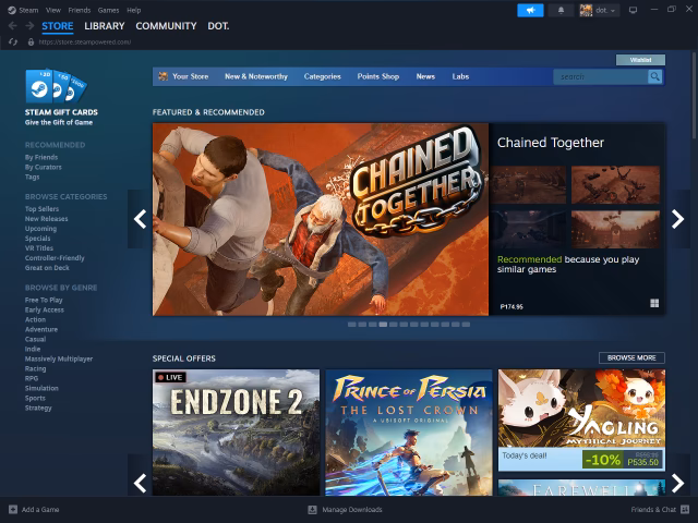 What can I do on Steam?