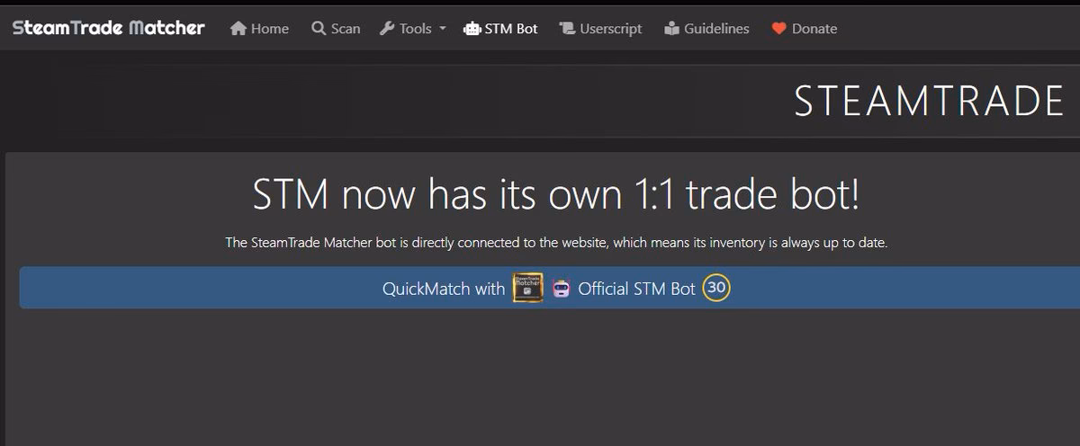 What is steamtrade matcher?