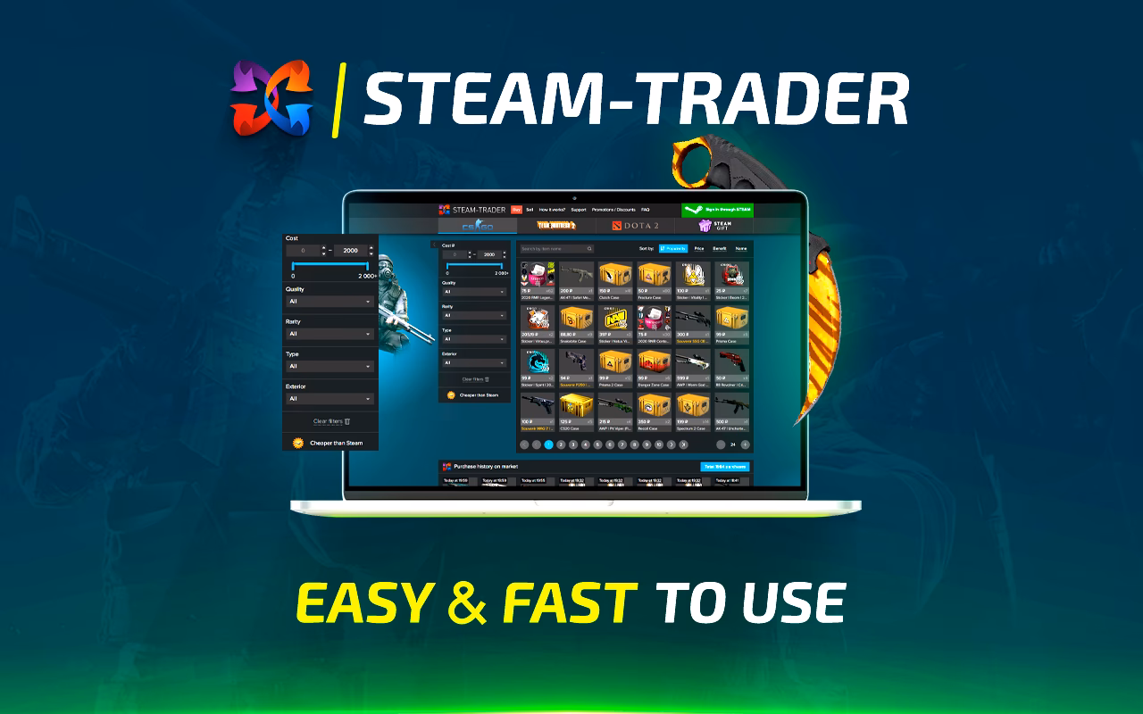 How can I trade items on Steam?