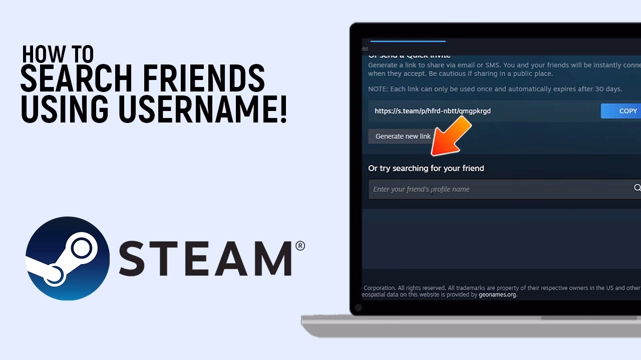 How do I look up a Steam user's profile?