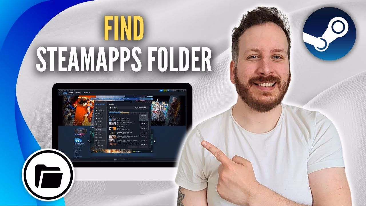 Where is the Steam app folder located?