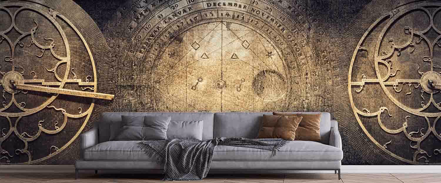 What symbols are used in steampunk art?