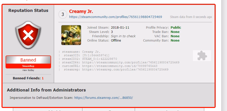 Is steamrep a'reputation' model?