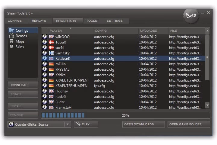 How do I sort items in Steam?