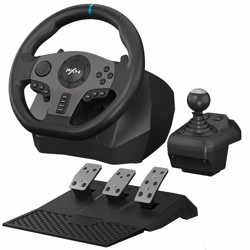 Where can I find a PC steering wheel & pedals & shifter?