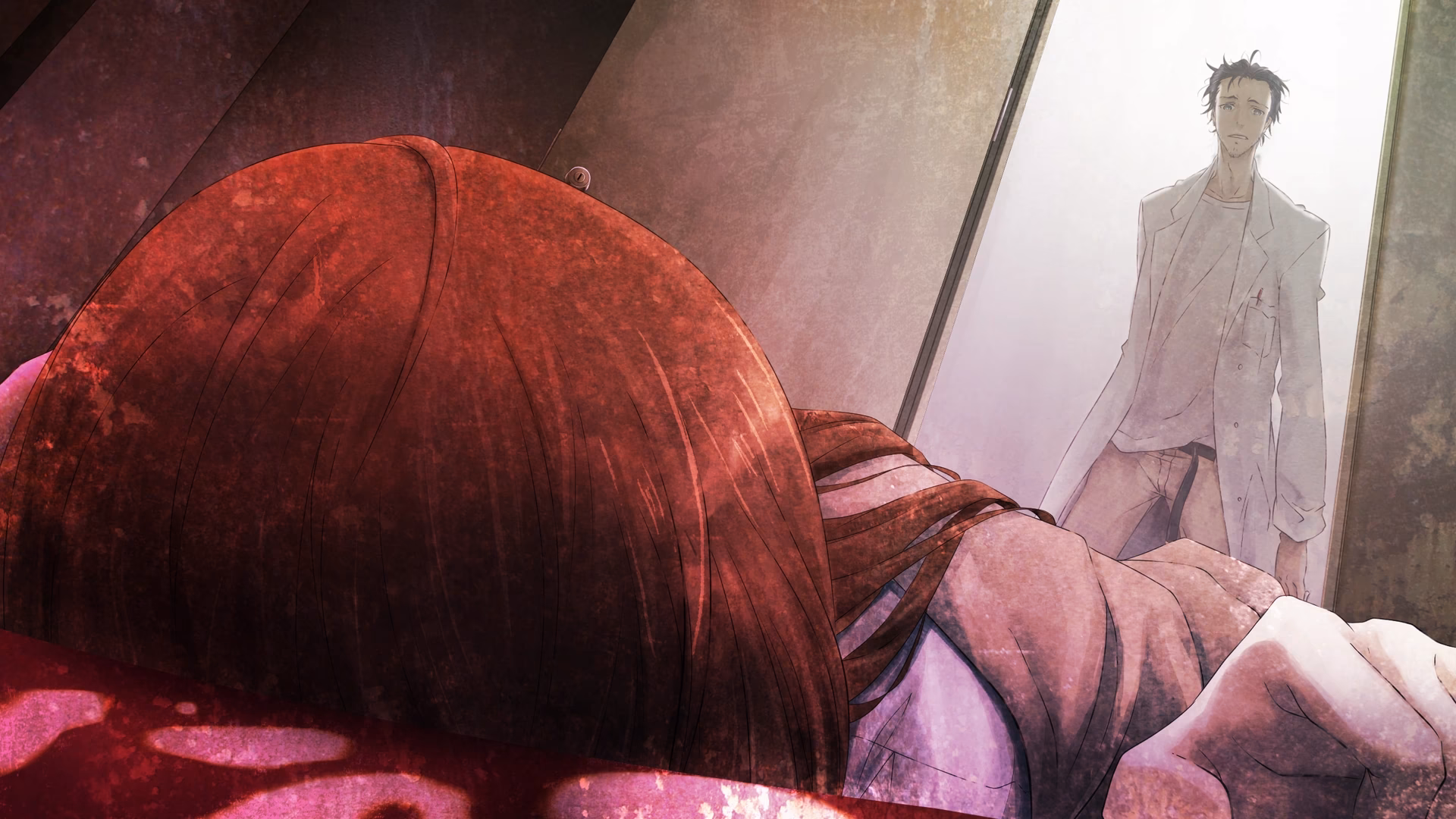 Does Okabe have to die to vanish from a worldline?