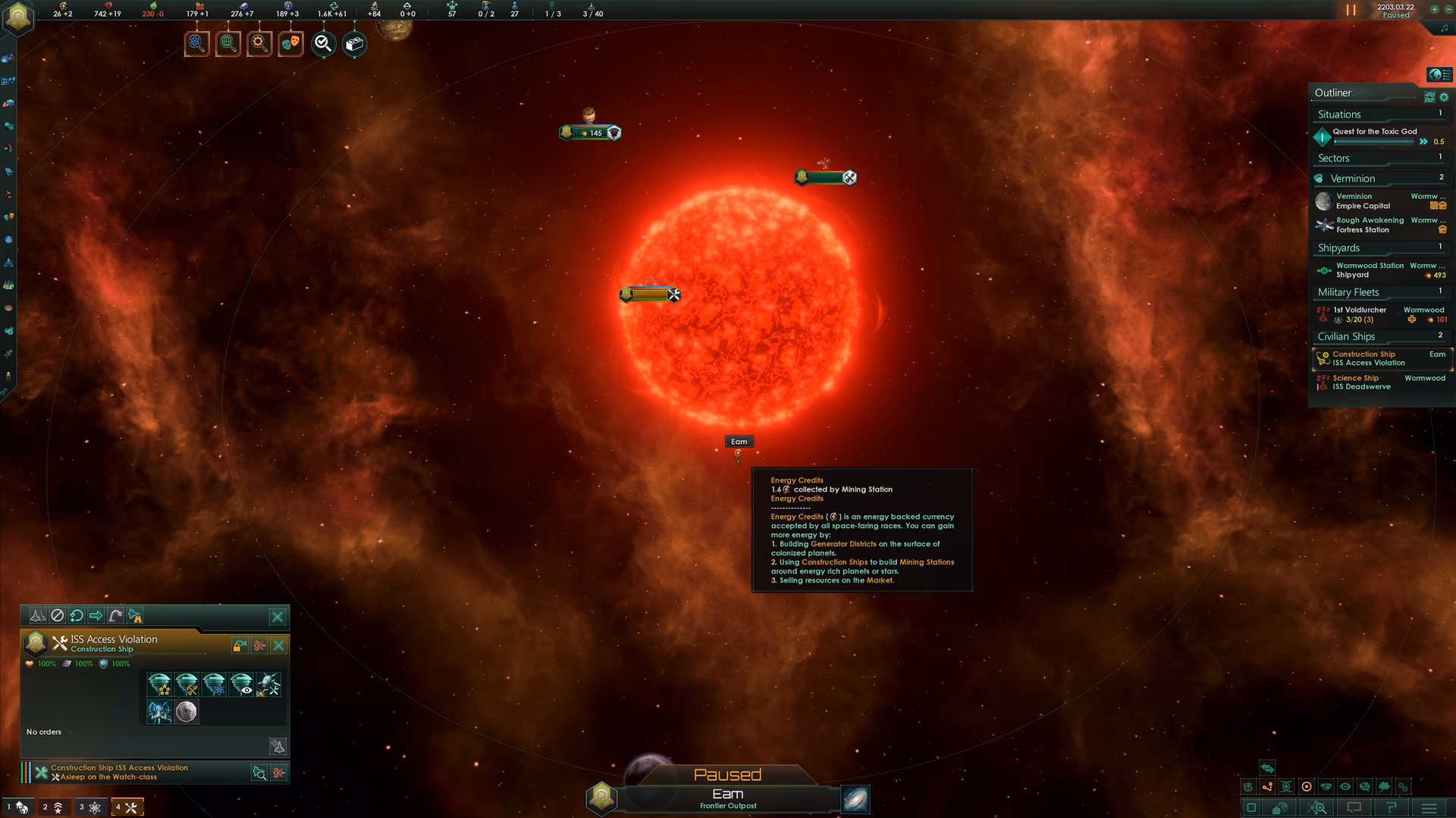 What is the deposits command in stellaris?