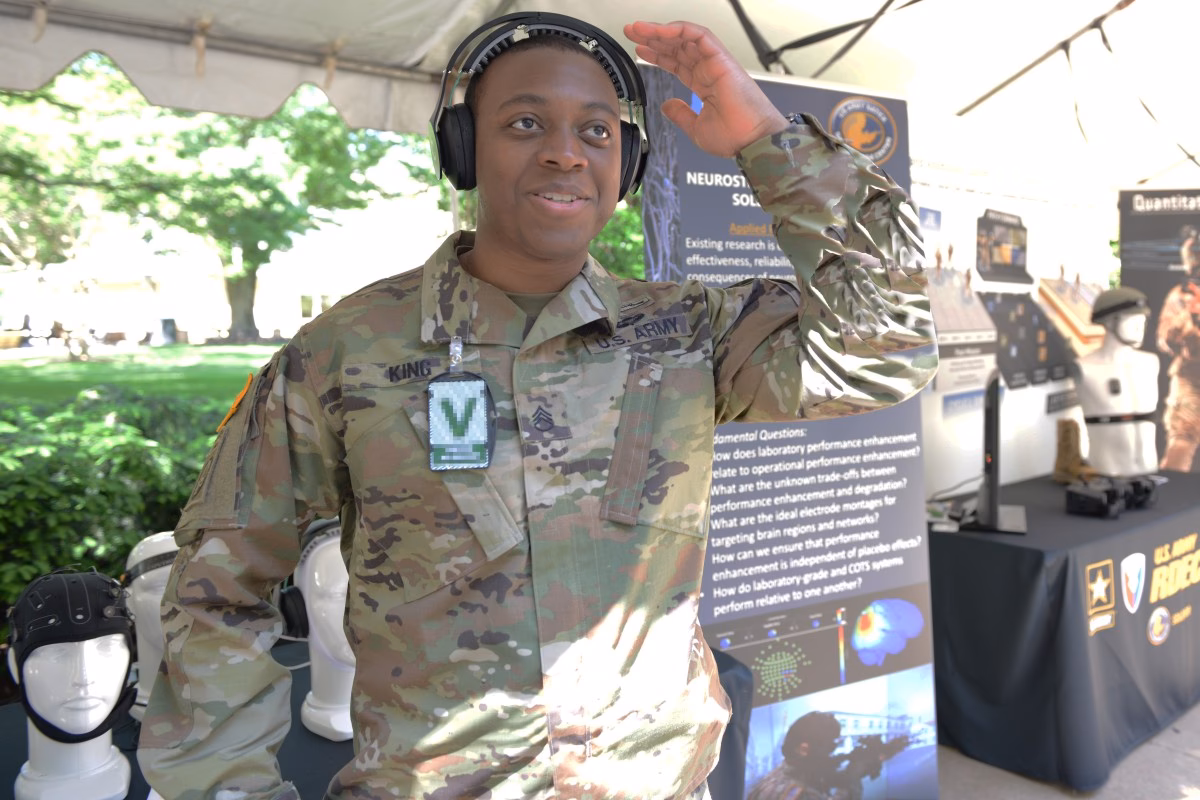 Does US military test brain stimulation to improve staff skills?